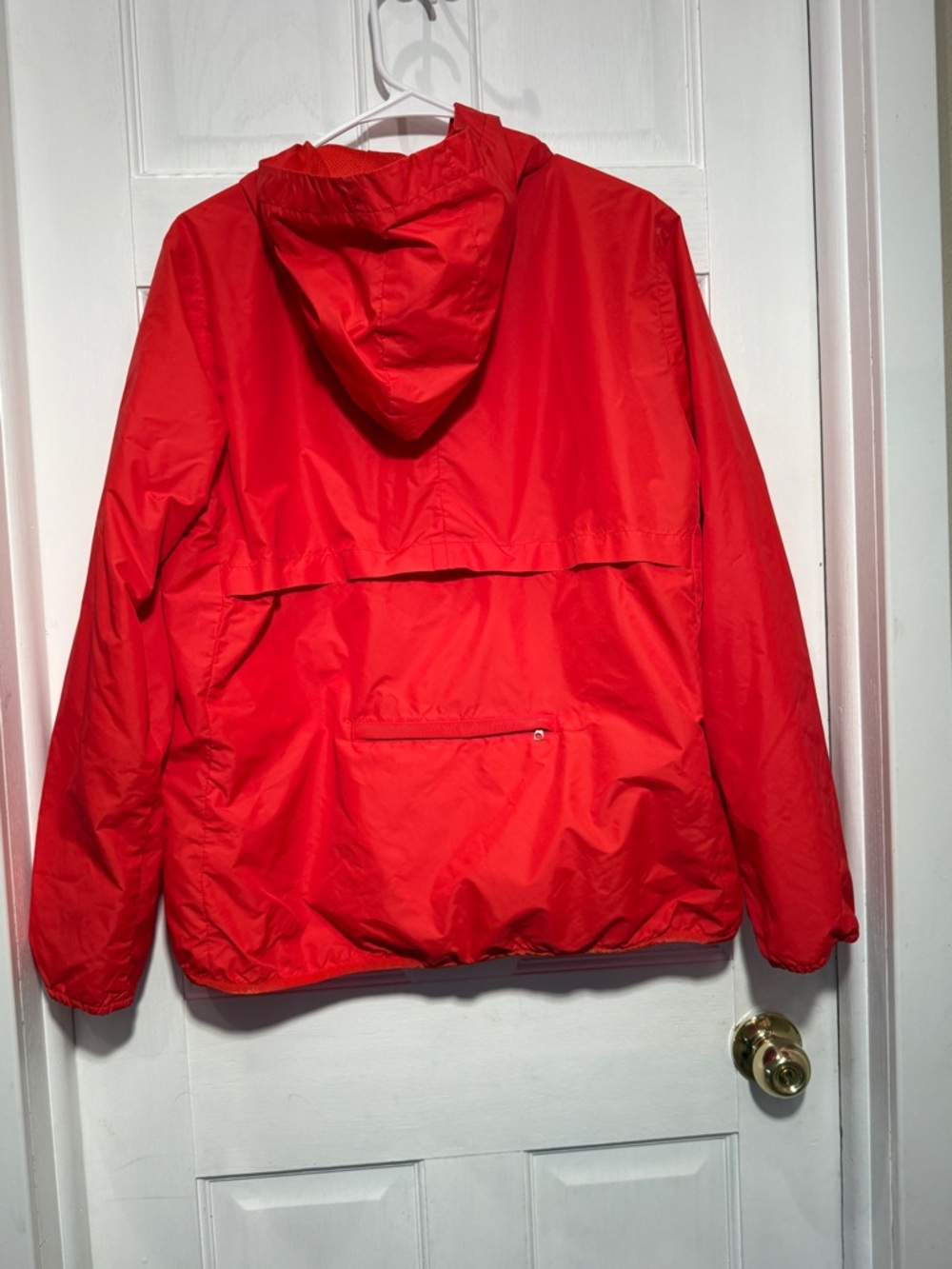Athleta Red Lightweight Hooded Jacket Zip Front Windbreaker XL Women - Picture 11 of 16